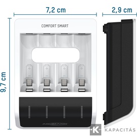 ANSMANN Comfort Smart akkumulátor töltő 1-4db AA/AAA akkuhoz