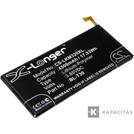 LG  EAC63458501, BL-T30 3,85V 4500mAh utángyártott RealPower Li-Polymer akku