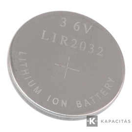 LIR2032 3,6V 45mAh Li-ion gombakkumulátor
