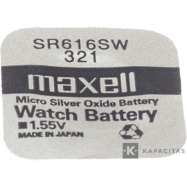 Maxell SR616SW 1,55V ezüst-oxid gombelem 1db
