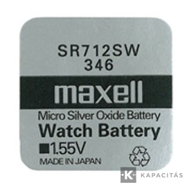 Maxell SR712SW 1,55V ezüst-oxid gombelem 1db