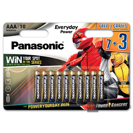 Panasonic LR03EPS/10BW 7+3F PR 1,5V AAA/mikro tartós alkáli elem 10 db/csomag
