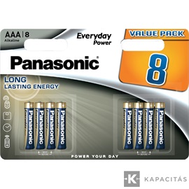 Panasonic LR03EPS/8BW 1,5V AAA/mikro tartós alkáli elem 8 db/csomag
