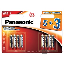 Panasonic LR03PPG/8BW 5+3F 1,5V AAA/mikro tartós alkáli elem 8 db/csomag