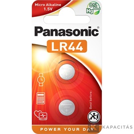 Panasonic LR-44EL/2B LR44 elem 2 db/csomag