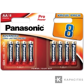Panasonic LR6PPG/8BW 1,5V AA/ceruza tartós alkáli elem 8 db/csomag