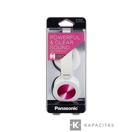 Panasonic RP-HXS220E-P Összehajtható, utcai fejhallgató, Pink