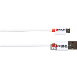 SKROSS USB kábel, töltő, szinkron (microUSB)