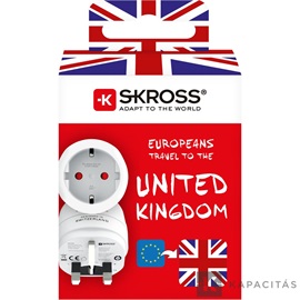 SKROSS csatlakozó átalakító Egyesült Királyságba utazóknak.