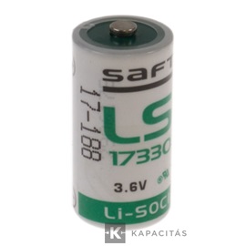 Saft 2/3A 3,6V 2,1Ah ipari elem LS17330