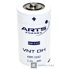 ARTS Energy VNTDH 1,2V 4250mAh Ni-Cd magas hőmérsékletű ipari akkumulátor