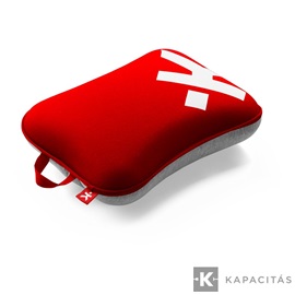 SKROSS Ultra-kényelmes, memóriahabbal készült utazópárna mosható huzattal, piros - fehér
