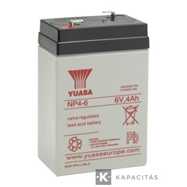 Yuasa 6V 4Ah zárt ólomakkumulátor