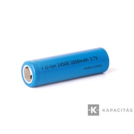 KeepPower 14500 3,7V 1000mAh Li-ion akkumulátor cella nem védett