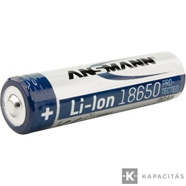 ANSMANN 18650 Li-ion 2600mAh védett akkumulátor