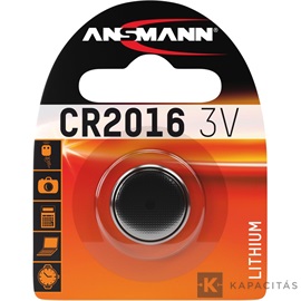 ANSMANN CR2016 3V lítium gombelem 1 db/csomag