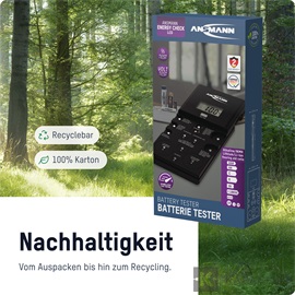ANSMANN ENERGYCHECK elem és akku teszter LCD kijelzővel