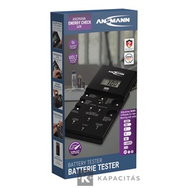ANSMANN ENERGYCHECK elem és akku teszter LCD kijelzővel