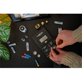 ANSMANN ENERGYCHECK elem és akku teszter LCD kijelzővel