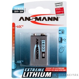 ANSMANN E/1604LC/PP3 lítium elem 1 db/csomag