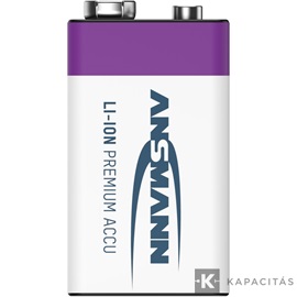 ANSMANN Li-ion 9V akkumulátor 4000mAh USB-C 1db/csomag