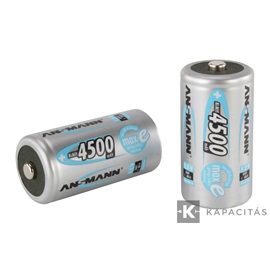 ANSMANN maxE Ni-MH C/baby 4500 mAh alacsony önkisülésű akkumulátor 2db/csomag