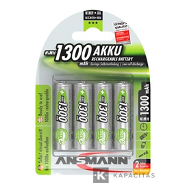 ANSMANN Ni-MH AA/ceruza 1300 mAh akkumulátor 4 db/csomag