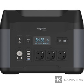 ANSMANN Powerstation energiatároló 2200W 220V, USB-C, Power delivery