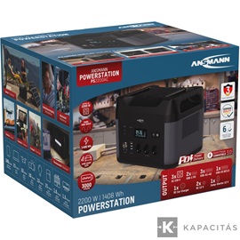 ANSMANN Powerstation energiatároló 2200W 220V, USB-C, Power delivery