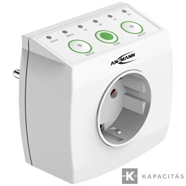 ANSMANN időzítő aljzat AES1.3 - kapcsolható energiatakarékos aljzat visszaszámláló időzítővel