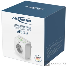 ANSMANN időzítő aljzat AES1.3 - kapcsolható energiatakarékos aljzat visszaszámláló időzítővel