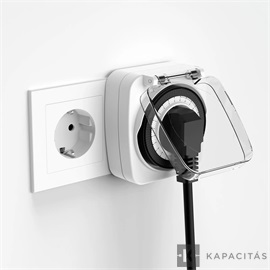 ANSMANN időzítő aljzat AES7 - Kültéri, időjárásálló kapcsolható energiatakarékos aljzat visszaszámláló időzítővel