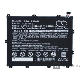 Alcatel TLp041C2 3.8VV 4050mAh utángyártott akku Li-Polymer