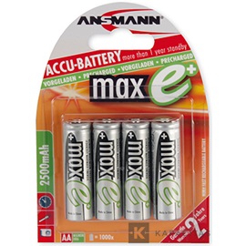 ANSMANN maxE Ni-MH AA/ceruza 2500 mAh alacsony önkisülésű akkumulátor 4db/csomag
