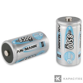 ANSMANN maxE Ni-MH D/góliát 8500 mAh alacsony önkisülésű akkumulátor 2db/csomag