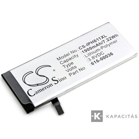 Apple 616-00036 3,8V 1900mAh utángyártott RealPower Li-Polymer akku