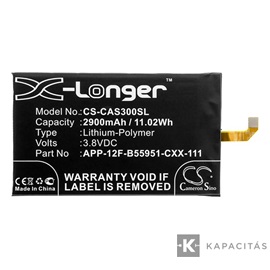 CAT 76100001L00, S30, APP-12F-B55951-CXX-111 3.8V 2900mAh utángyártott akku