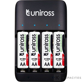 Uniross COMPACT AA AAA 9V [USB] + 4xAA2100 HYBRIO
