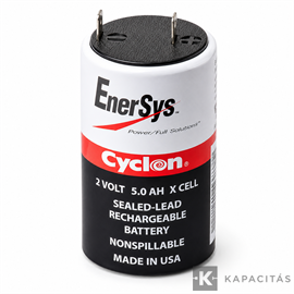 Cyclon CYC-2V5X 2V 5Ah hengeres zárt ólomakkumulátor