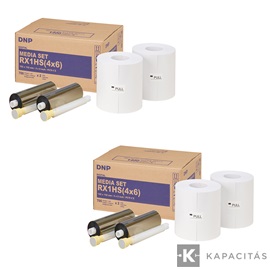 DNP RX1 4×6 Nyomtatópapír és Fóliakészlet 10×15 2 karton egyben