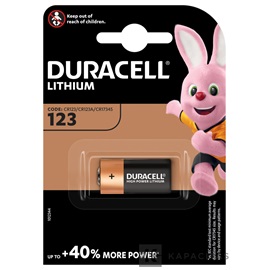 Duracell CR123A Ultra lítium fotóelem 3V / 1400mAh