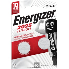 Energizer CR2025 3V lítium gombelem 2db/csomag