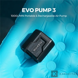 Flextail Evo Pump 3 – Hordozható elektromos pumpa, 1000L/perc légáramlással