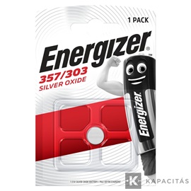 Energizer 357/303 ezüst-oxid óra elem 1db/csomag