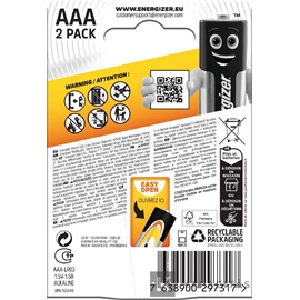 Energizer Alkaline Power 1,5V AAA/mikro alkáli elem 2 db/csomag