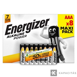 Energizer Alkaline Power 1,5V AAA/mikro alkáli elem 8 db/csomag