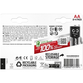 Energizer MAX 1,5V AA/ceruza alkáli elem 12 db/csomag