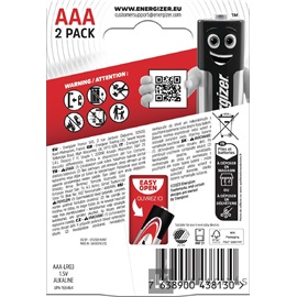 Energizer MAX 1,5V AAA/mikro alkáli elem 2 db/csomag