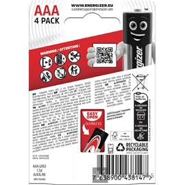 Energizer MAX 1,5V AAA/mikro alkáli elem 4 db/csomag