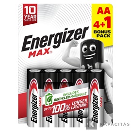 Energizer MAX 1,5V AA/ceruza alkáli elem 5 db/csomag